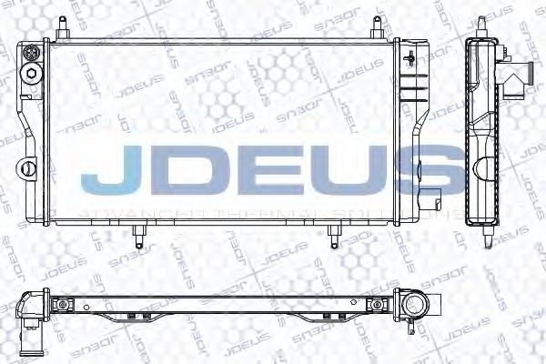 Радиатор, охлаждение двигателя JDEUS RA0070021