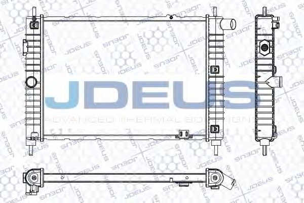 Радиатор, охлаждение двигателя JDEUS RA0200401