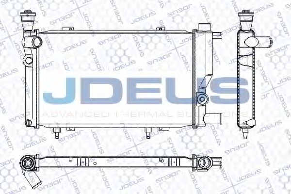 Радиатор, охлаждение двигателя JDEUS RA0210241