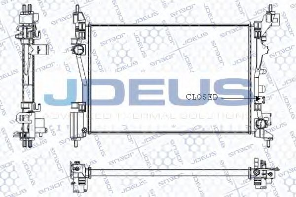 Радиатор, охлаждение двигателя JDEUS RA0111190