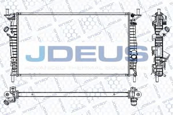 Радиатор, охлаждение двигателя JDEUS RA0121140