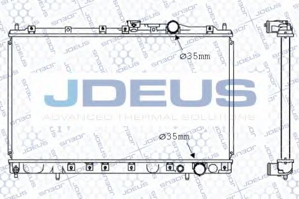 Радиатор, охлаждение двигателя JDEUS 018M08