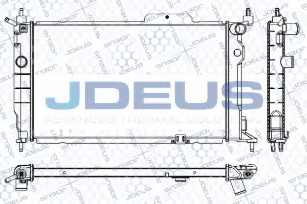 Радиатор, охлаждение двигателя JDEUS RA0200611