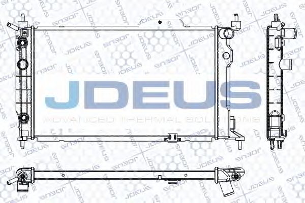 Радиатор, охлаждение двигателя JDEUS RA0200641