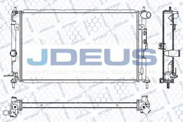 Радиатор, охлаждение двигателя JDEUS RA0200681