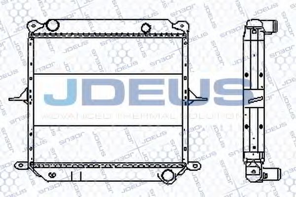 Радиатор, охлаждение двигателя JDEUS 019B33