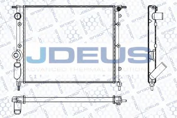 Радиатор, охлаждение двигателя JDEUS RA0230231
