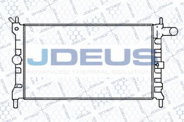 Радиатор, охлаждение двигателя JDEUS 020M20
