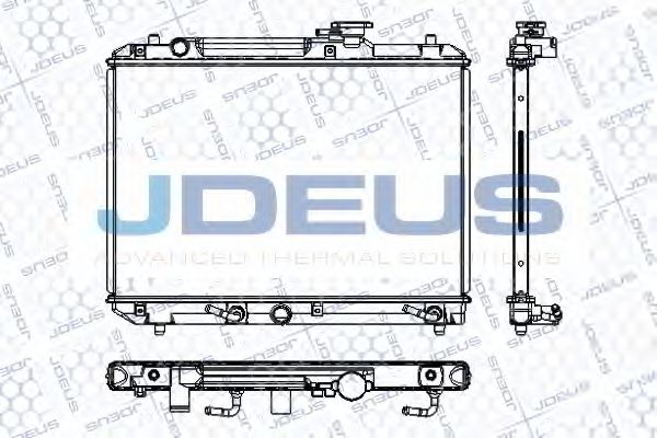 Радиатор, охлаждение двигателя JDEUS RA0420031