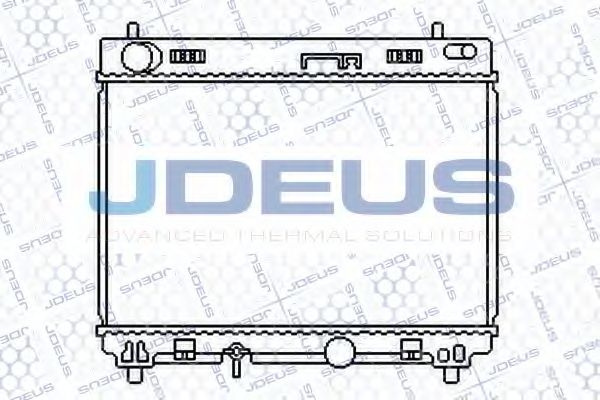 Радиатор, охлаждение двигателя JDEUS 028M67