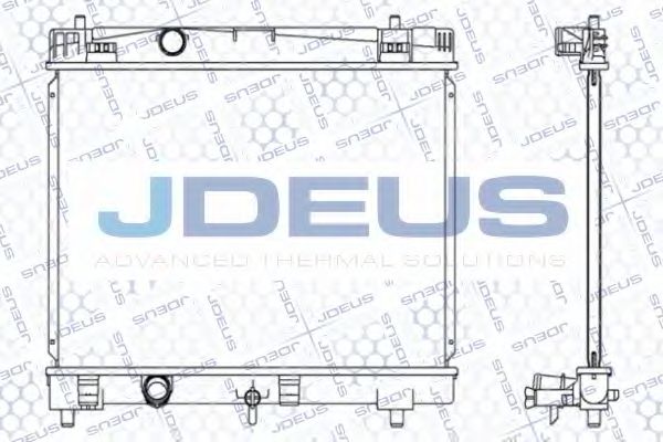 Радиатор, охлаждение двигателя JDEUS 028M68