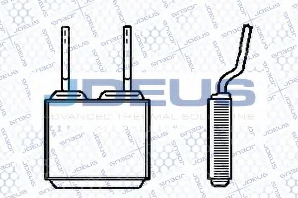 Теплообменник, отопление салона JDEUS 220M12