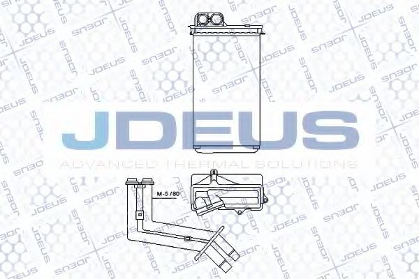 Теплообменник, отопление салона JDEUS 223M27