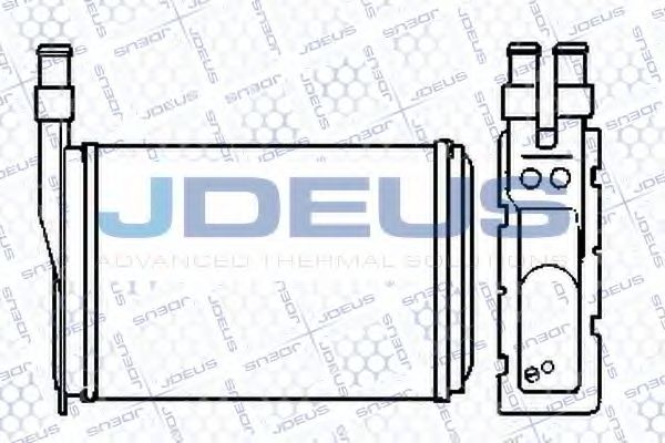 Теплообменник, отопление салона JDEUS 223V08