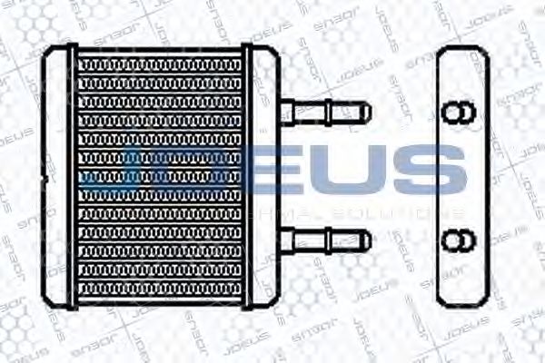 Теплообменник, отопление салона JDEUS 254M09