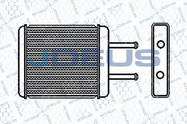 Теплообменник, отопление салона JDEUS 265M03