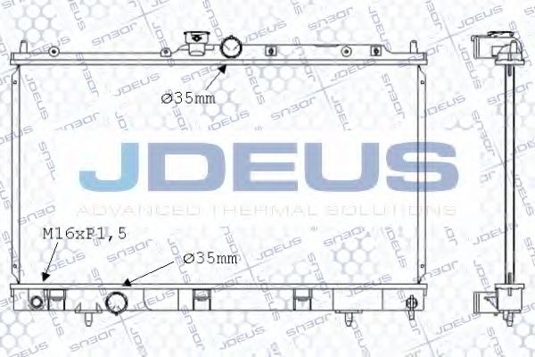 Радиатор, охлаждение двигателя JDEUS 018M35