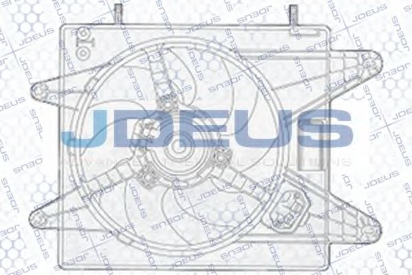 Вентилятор, охлаждение двигателя JDEUS EV815400