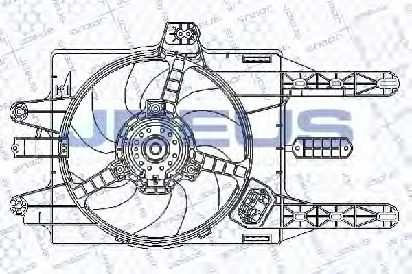 Вентилятор, охлаждение двигателя JDEUS EV815600