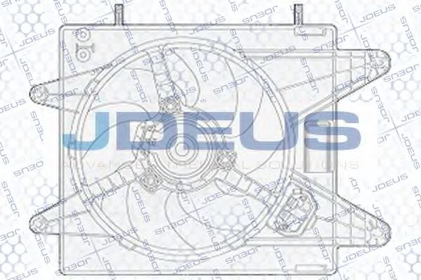 Вентилятор, охлаждение двигателя JDEUS EV825400