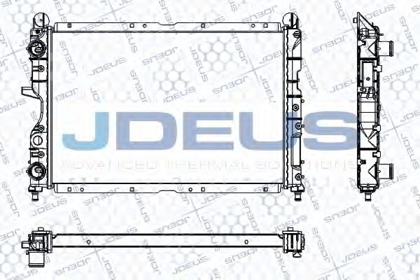 Радиатор, охлаждение двигателя JDEUS RA0000090