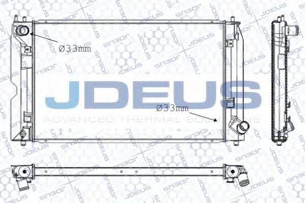 Радиатор, охлаждение двигателя JDEUS RA0280190