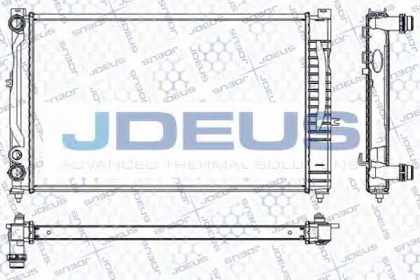 Радиатор, охлаждение двигателя JDEUS RA0010160