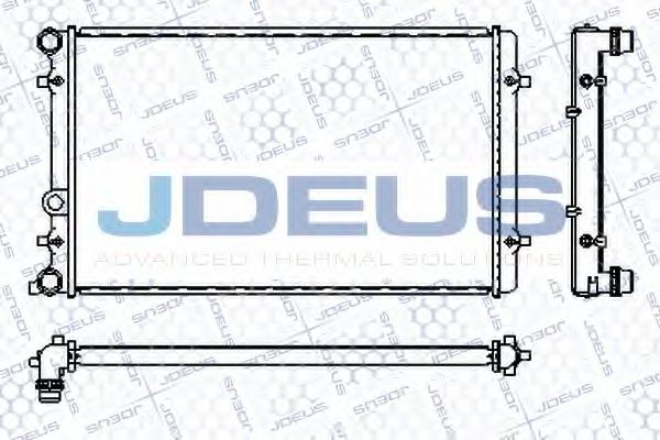 Радиатор, охлаждение двигателя JDEUS RA0010190