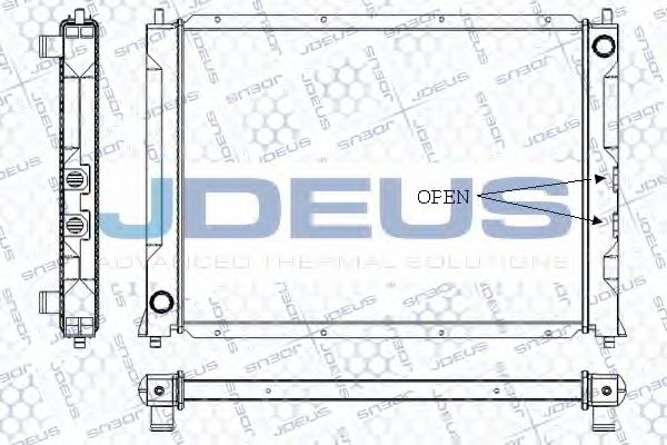 Радиатор, охлаждение двигателя JDEUS RA0020281