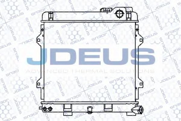 Радиатор, охлаждение двигателя JDEUS RA0050340