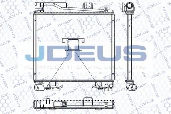 Радиатор, охлаждение двигателя JDEUS RA0050400