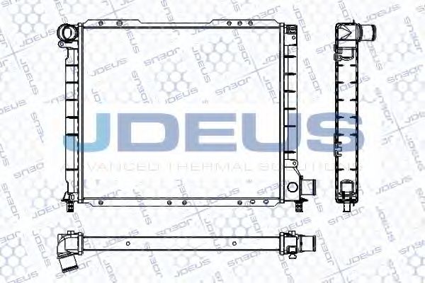 Радиатор, охлаждение двигателя JDEUS RA0110260