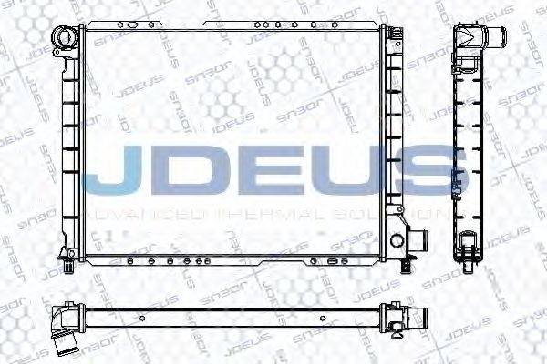 Радиатор, охлаждение двигателя JDEUS RA0110290