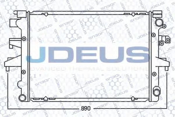 Радиатор, охлаждение двигателя JDEUS 030M53