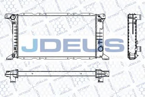 Радиатор, охлаждение двигателя JDEUS RA0120780