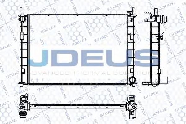 Радиатор, охлаждение двигателя JDEUS RA0121070