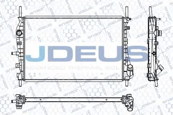 Радиатор, охлаждение двигателя JDEUS RA0121130