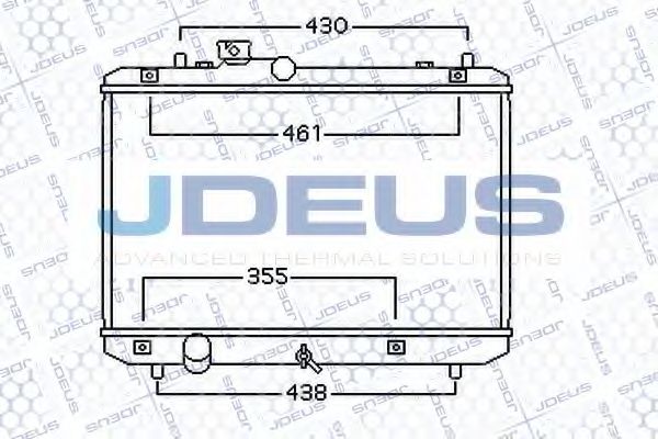 Радиатор, охлаждение двигателя JDEUS 042M17