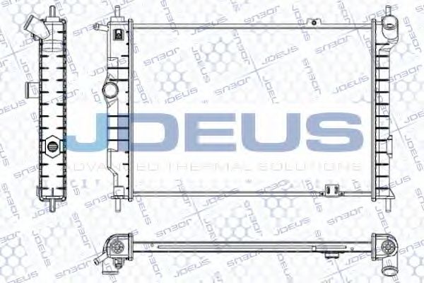 Радиатор, охлаждение двигателя JDEUS RA0200450