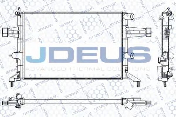 Радиатор, охлаждение двигателя JDEUS RA0200740