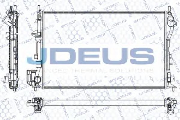 Радиатор, охлаждение двигателя JDEUS RA0200880