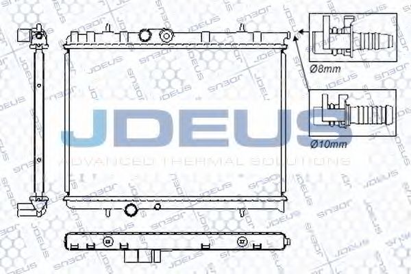 Радиатор, охлаждение двигателя JDEUS RA0210321