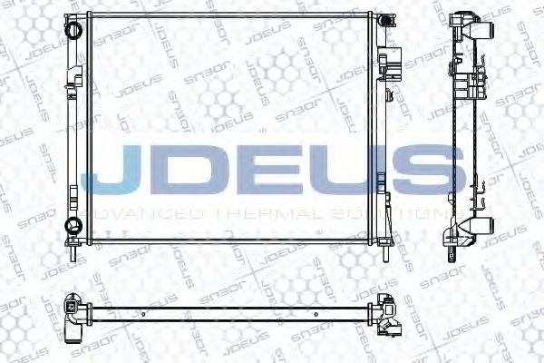 Радиатор, охлаждение двигателя JDEUS RA0230760