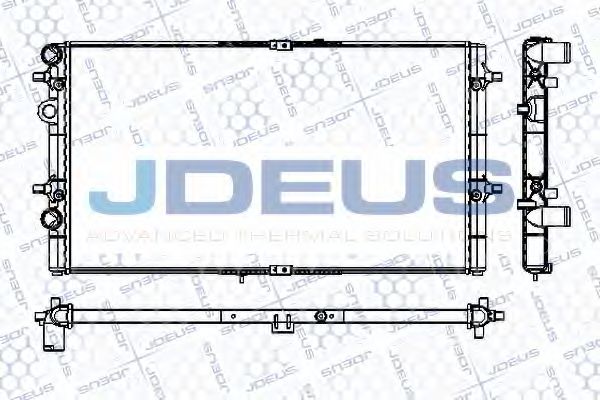 Радиатор, охлаждение двигателя JDEUS RA0250060