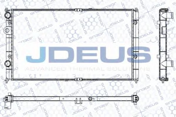 Радиатор, охлаждение двигателя JDEUS RA0250070