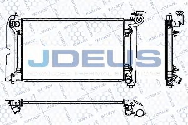 Радиатор, охлаждение двигателя JDEUS RA0280100