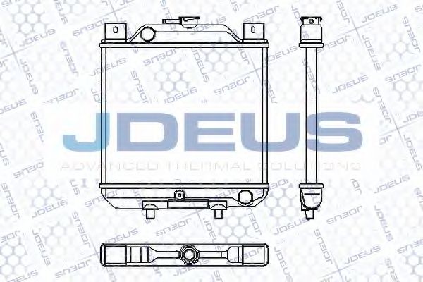 Радиатор, охлаждение двигателя JDEUS RA0350040
