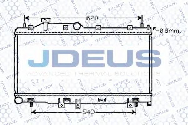 Радиатор, охлаждение двигателя JDEUS 026M05