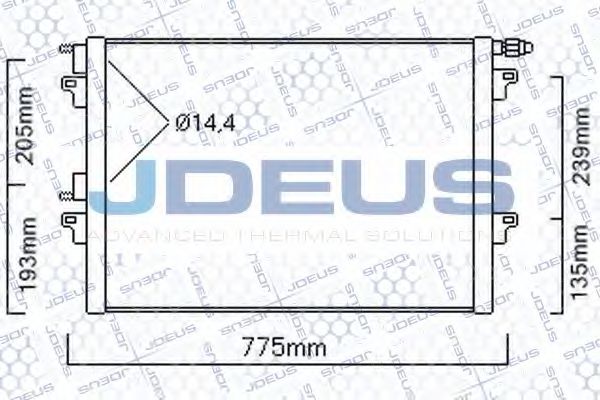Конденсатор, кондиционер JDEUS 723M75