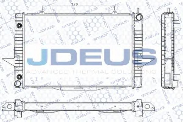 Радиатор, охлаждение двигателя JDEUS RA0310550